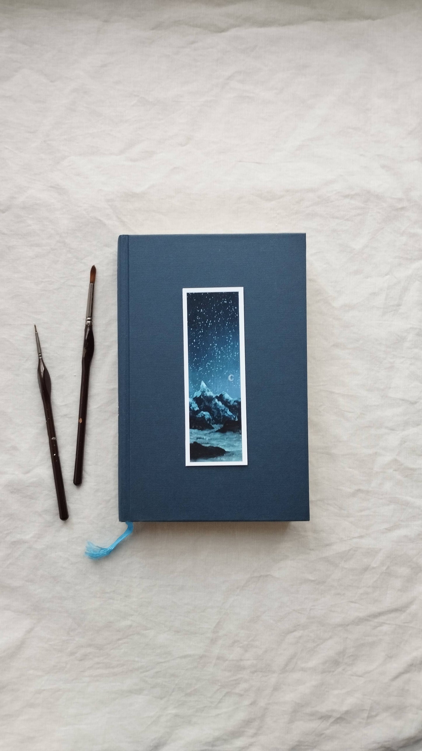 Starry Sky & Mountains Bookmark