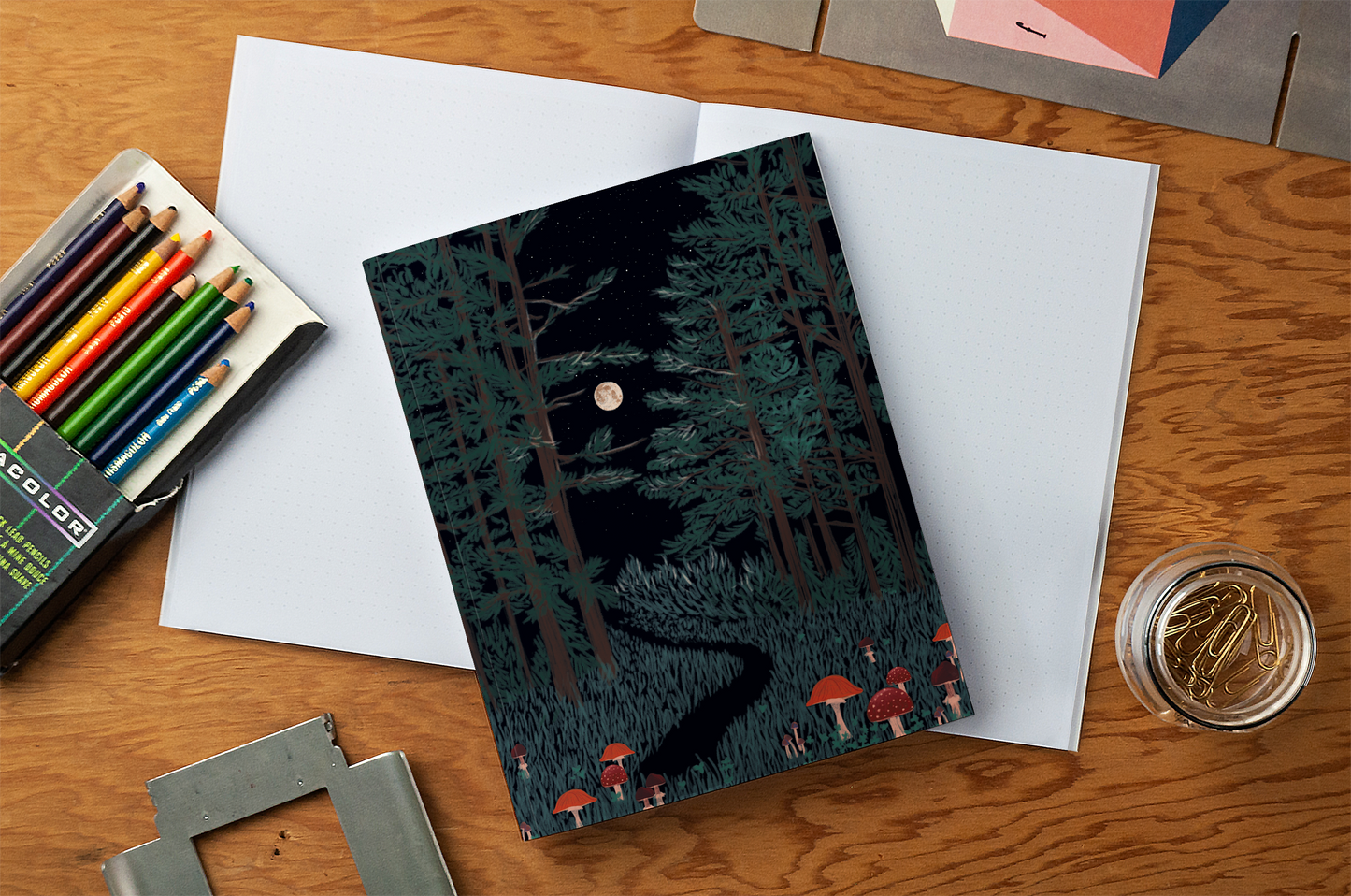 Layflat Journal | Moonrise Forest - Tea & Fables