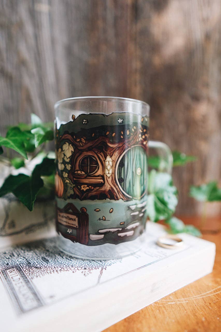 Glass Mug: Halfling Home