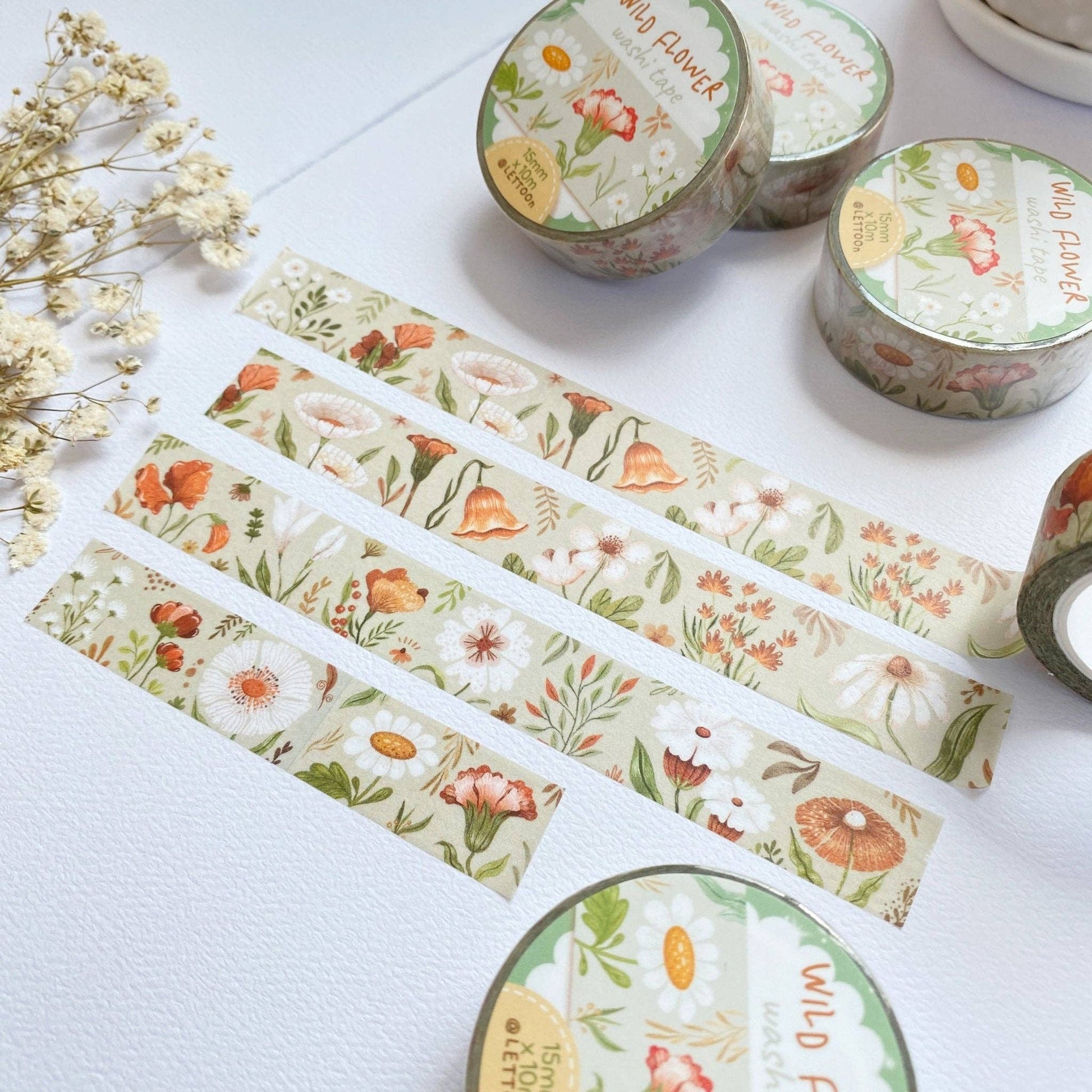 Washi Tape - Wild Flower - Tea & Fables