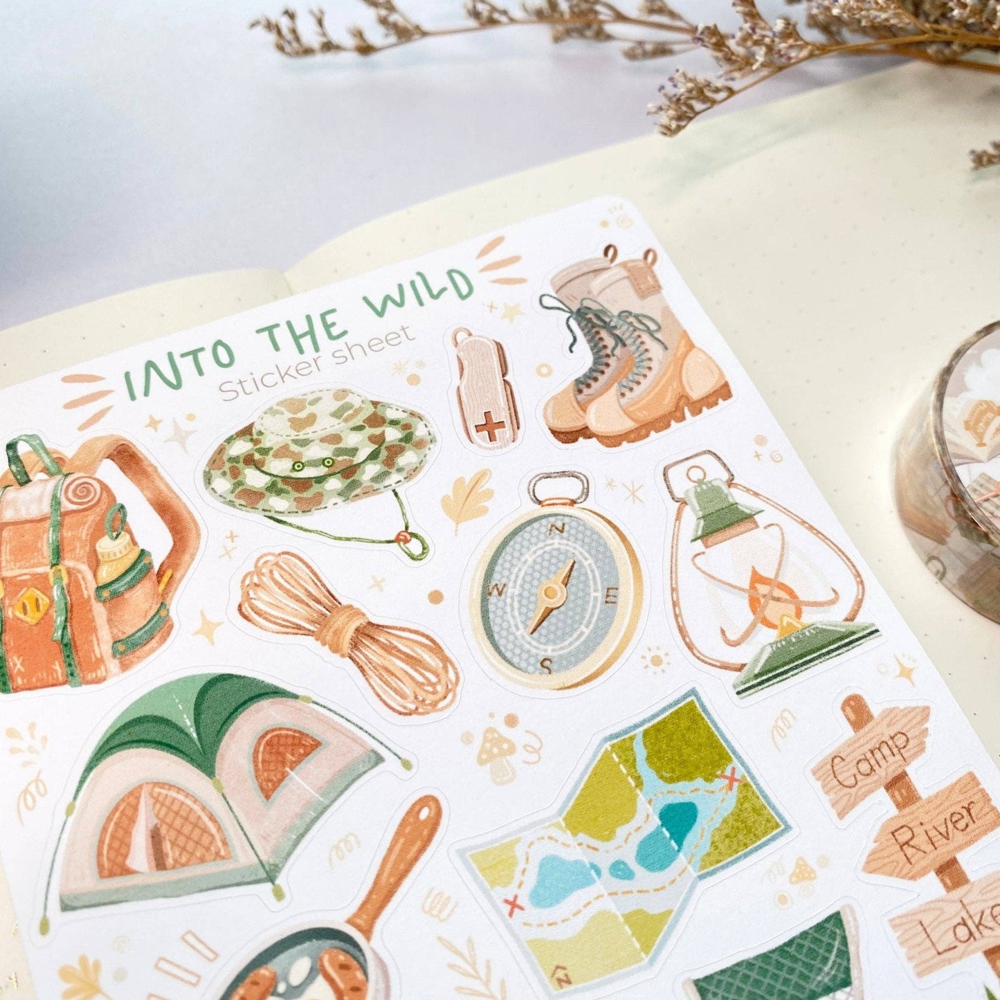 Sticker Sheet - Into The Wild - Tea & Fables