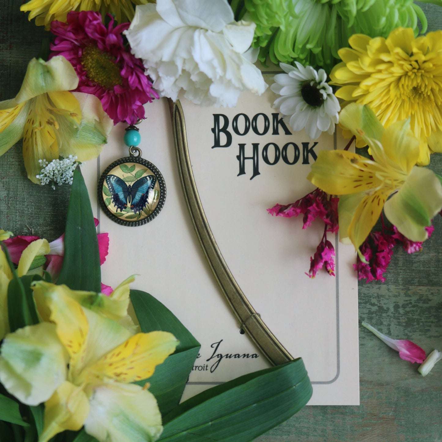 Bokmerke med anheng | Swallowtail Butterfly