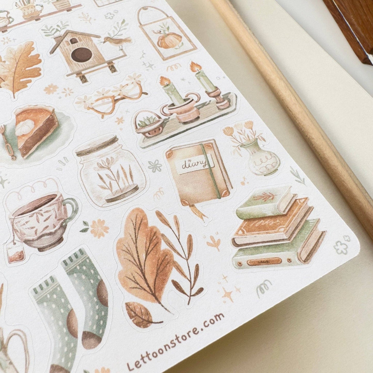 Sticker Sheet - Magical Cozy Fall: Matte Paper
