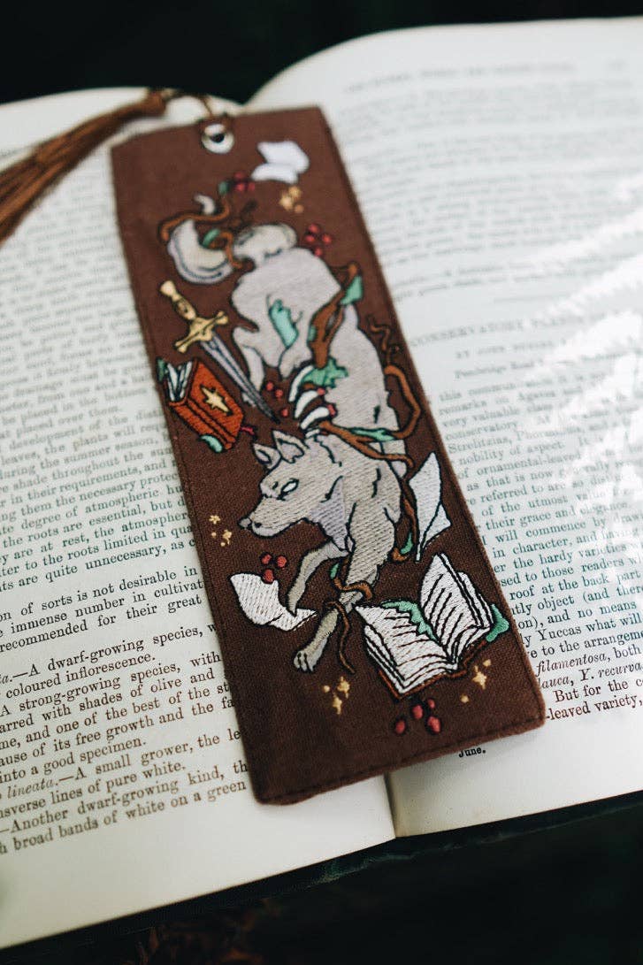 Winter Wolf | Brodert Bokmerke