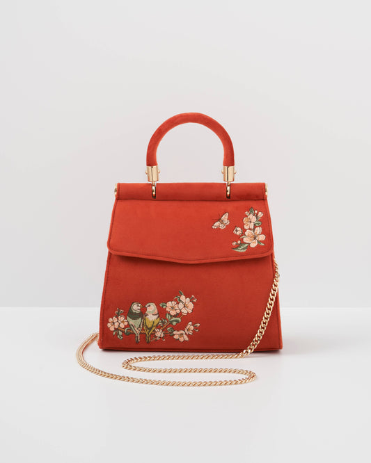 FABLE Lovebirds Mini Top Handle Tote