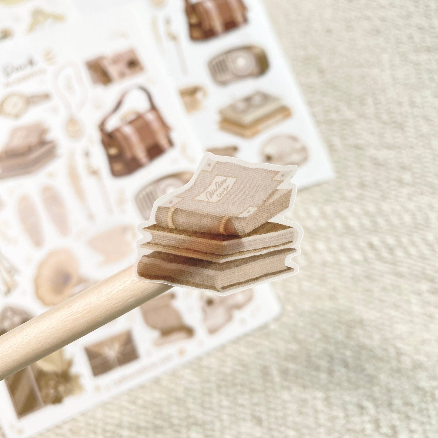 Sticker Sheet - Dark & Light Academia: Semi-Transparent Paper / Both Themes