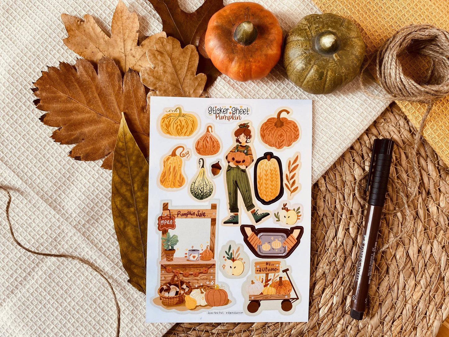 Sticker Sheet: Pumpkin