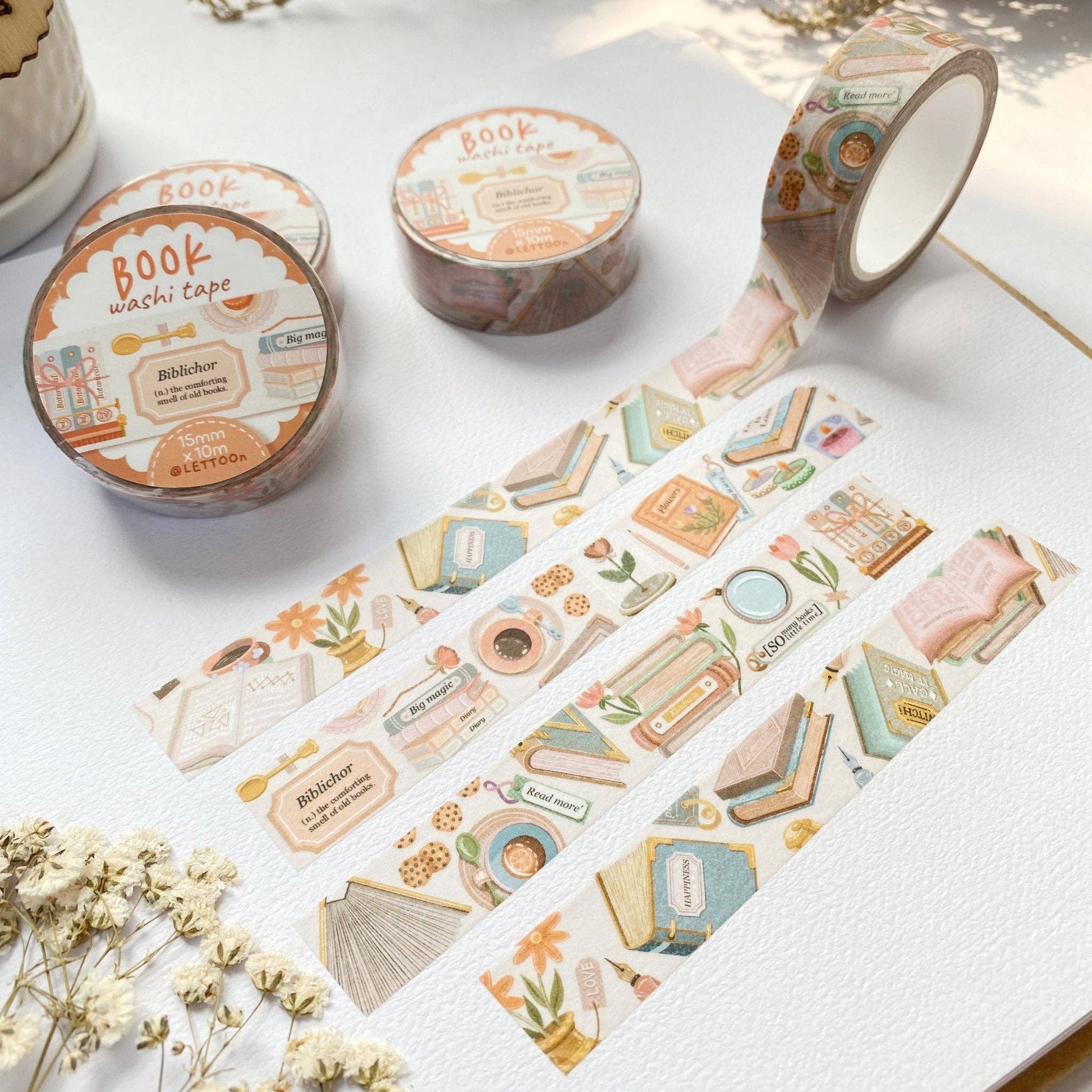 Washi Tape - Book - Tea & Fables