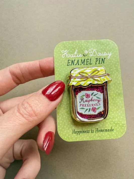 Interactive Jam Jar Enamel Pin