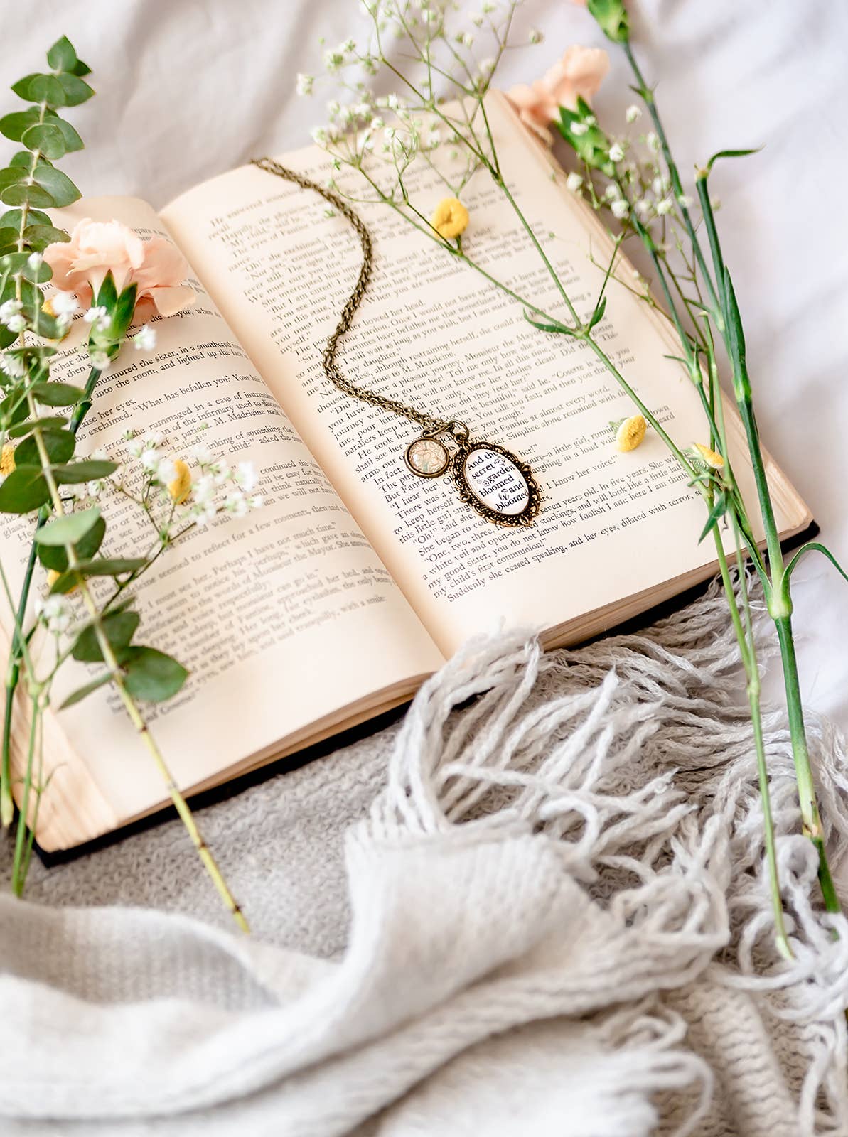 Bookish Necklace | The Secret Garden - Tea & Fables