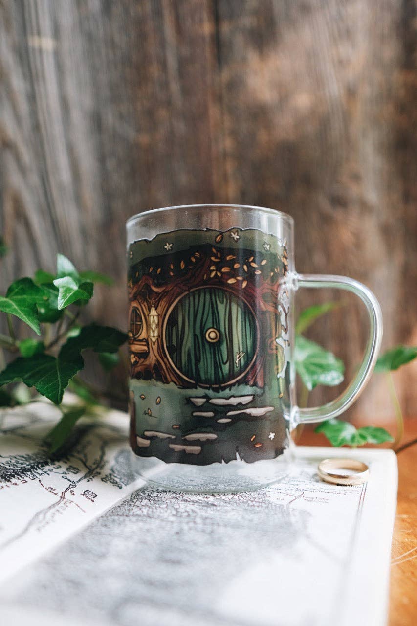 Glass Mug: Halfling Home