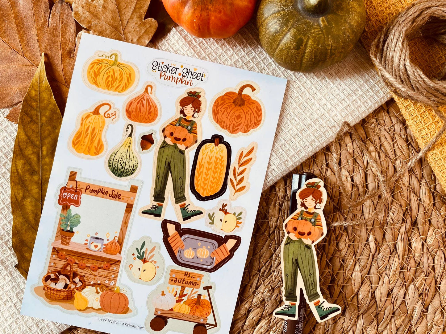 Sticker Sheet: Pumpkin