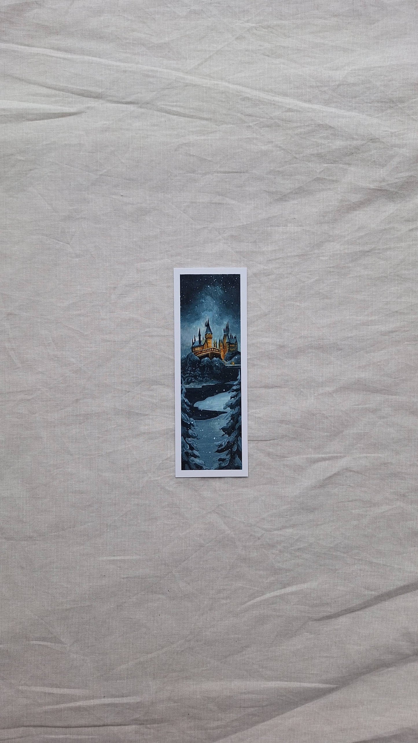 Snowy Winter Castle Bookmark