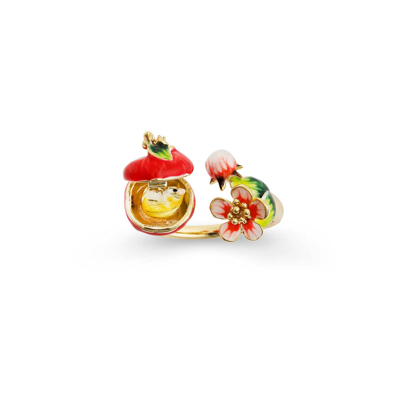 Apple Blossom & Mouse Ring