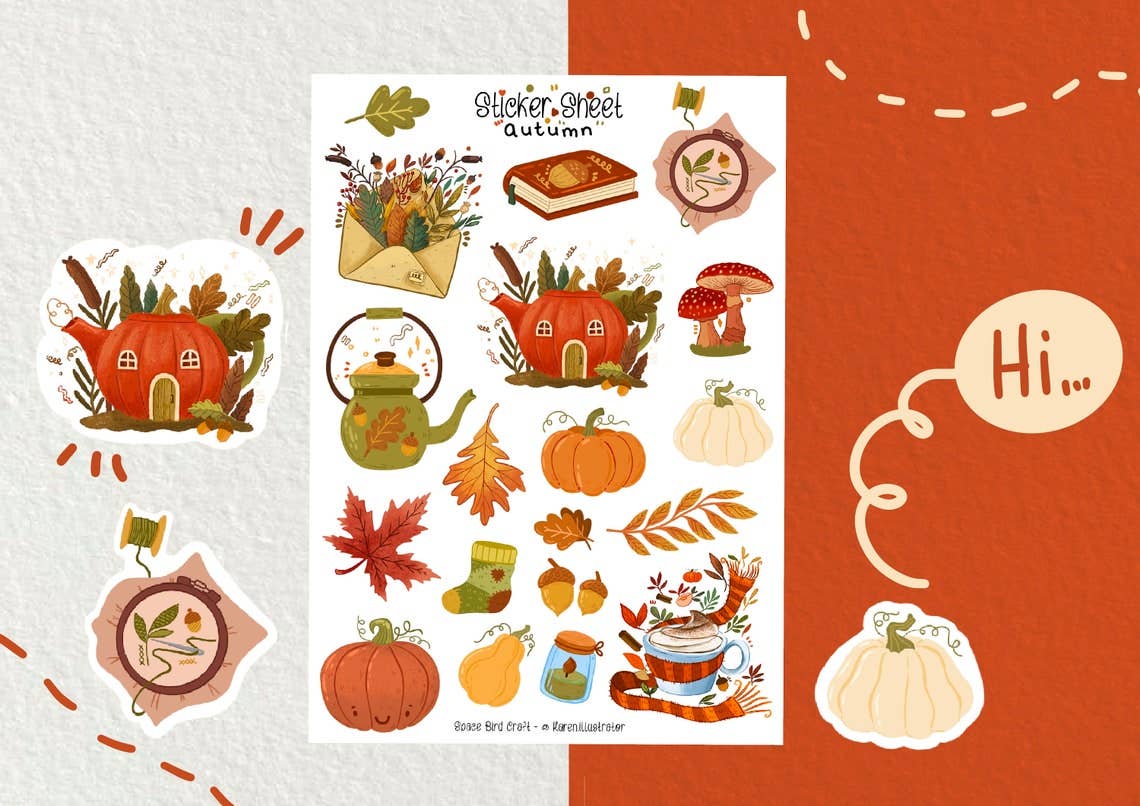 Sticker Sheet: Autumn