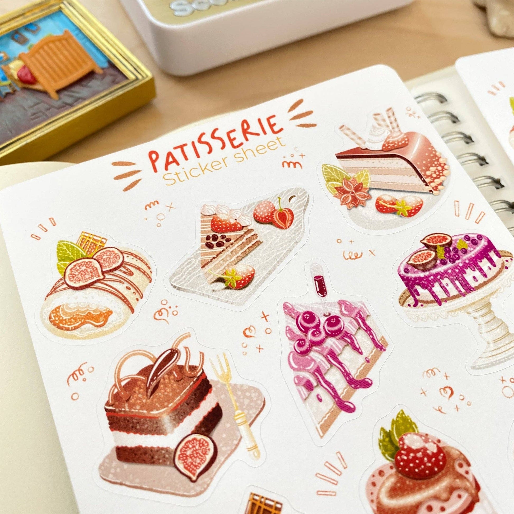 Sticker Sheet - Patisserie: Semi-Transparent - Tea & Fables