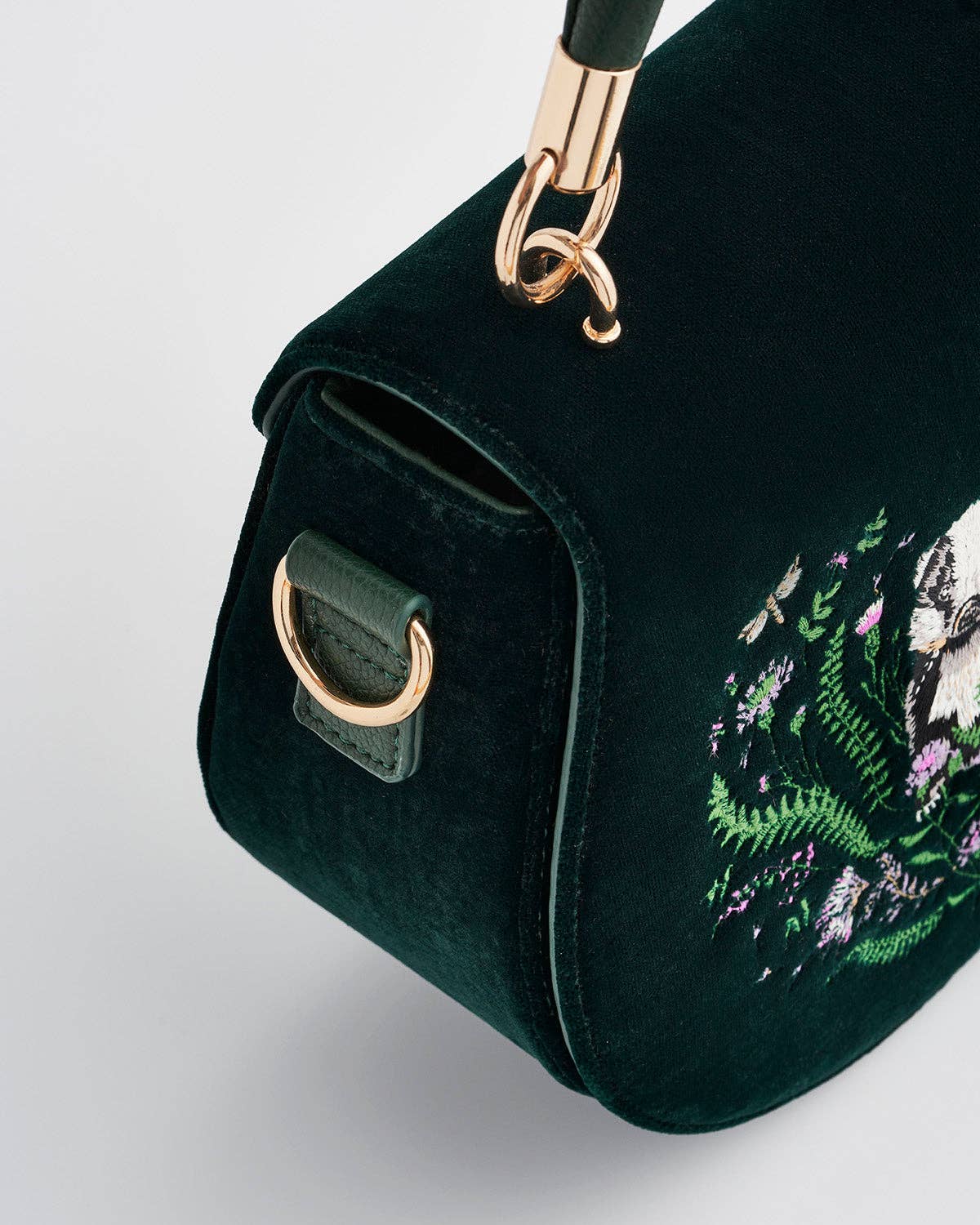 FABLE Badger Embroidered Saddle Bag