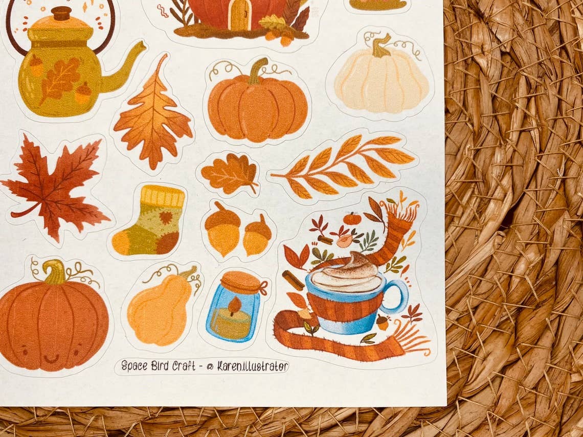 Sticker Sheet: Autumn