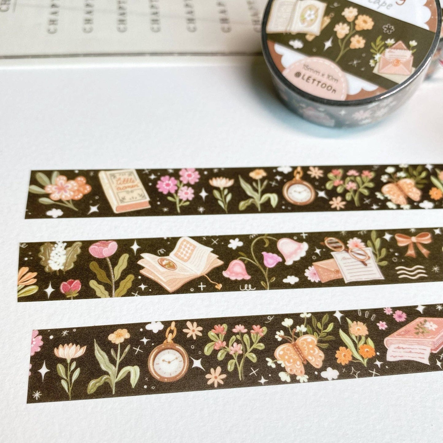 Washi Tape - Moonlight Reading - Tea & Fables