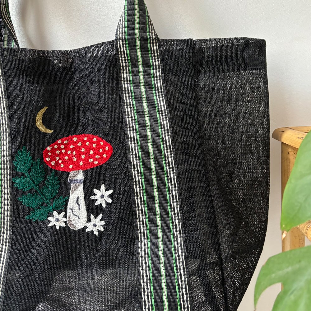 Forage Black Recylced Shopper