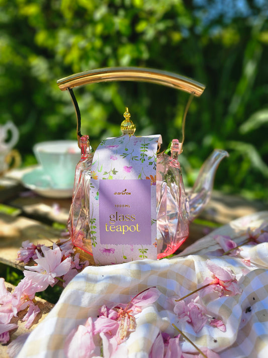 Rosa Tekanne i Glass - 1000ml